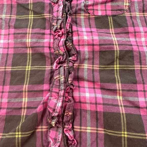 Toddler Girl's Pink Plaid Button Down Top Size 2T - Picture 6 of 10